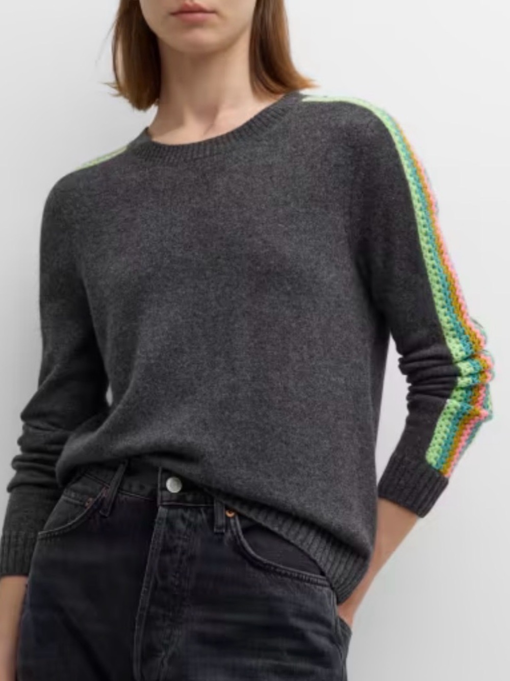 Lisa Todd Dark Gray Long Sleeve Sweater Size XL